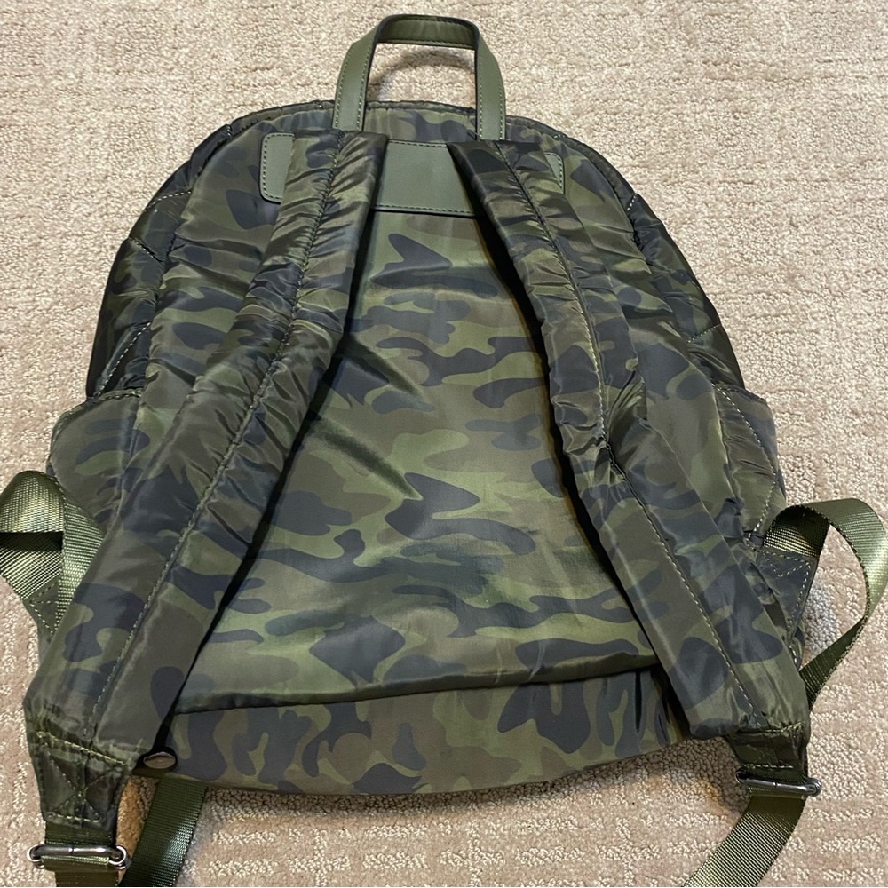 {INC International Concepts} Camo Quilted Nylon Backpack - Picture 4 of 16